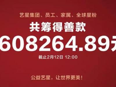 藝星集團(tuán)19城聯(lián)動(dòng)，23家機(jī)構(gòu)近4000人捐款160萬(wàn)支援武漢戰(zhàn)疫