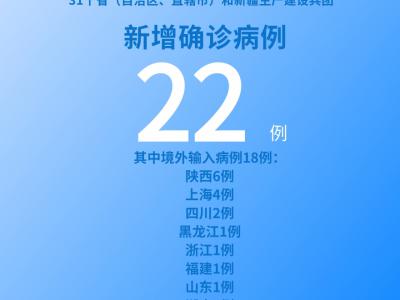 國(guó)家衛(wèi)健委：5月17日新增新冠肺炎確診病例22例其中本土病例4例