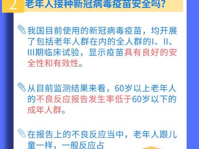 接種疫苗是老年人最好的保護(hù)措施