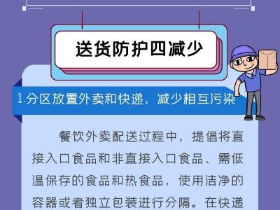 @外賣、快遞小哥請收好這份疫情防護(hù)指南送貨別忘“四減少”