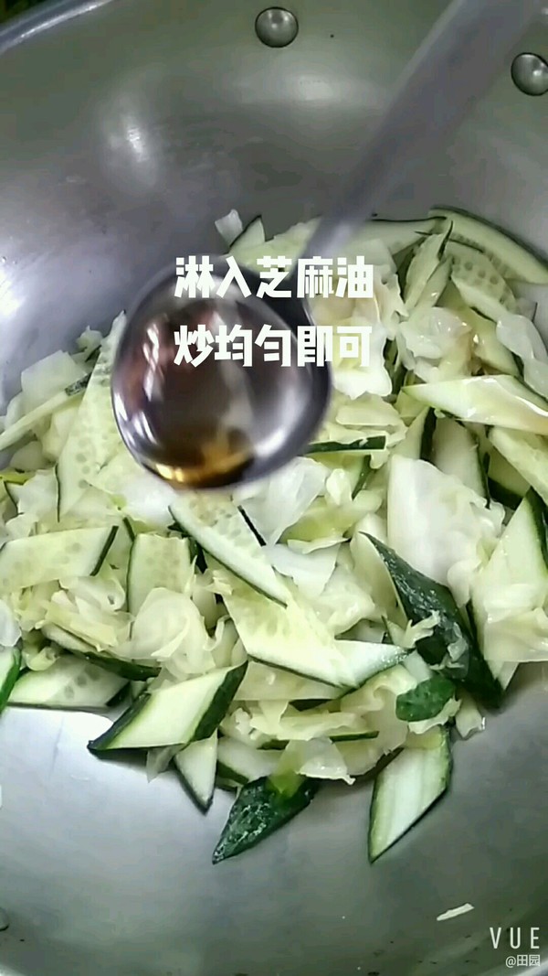 黃瓜炒圓白菜的做法-家常味炒菜譜