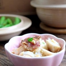 芋頭臘腸煲仔飯+白灼菜心的做法-家常味煲菜譜