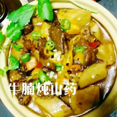 牛腩燉山藥的做法-家常味燉菜譜