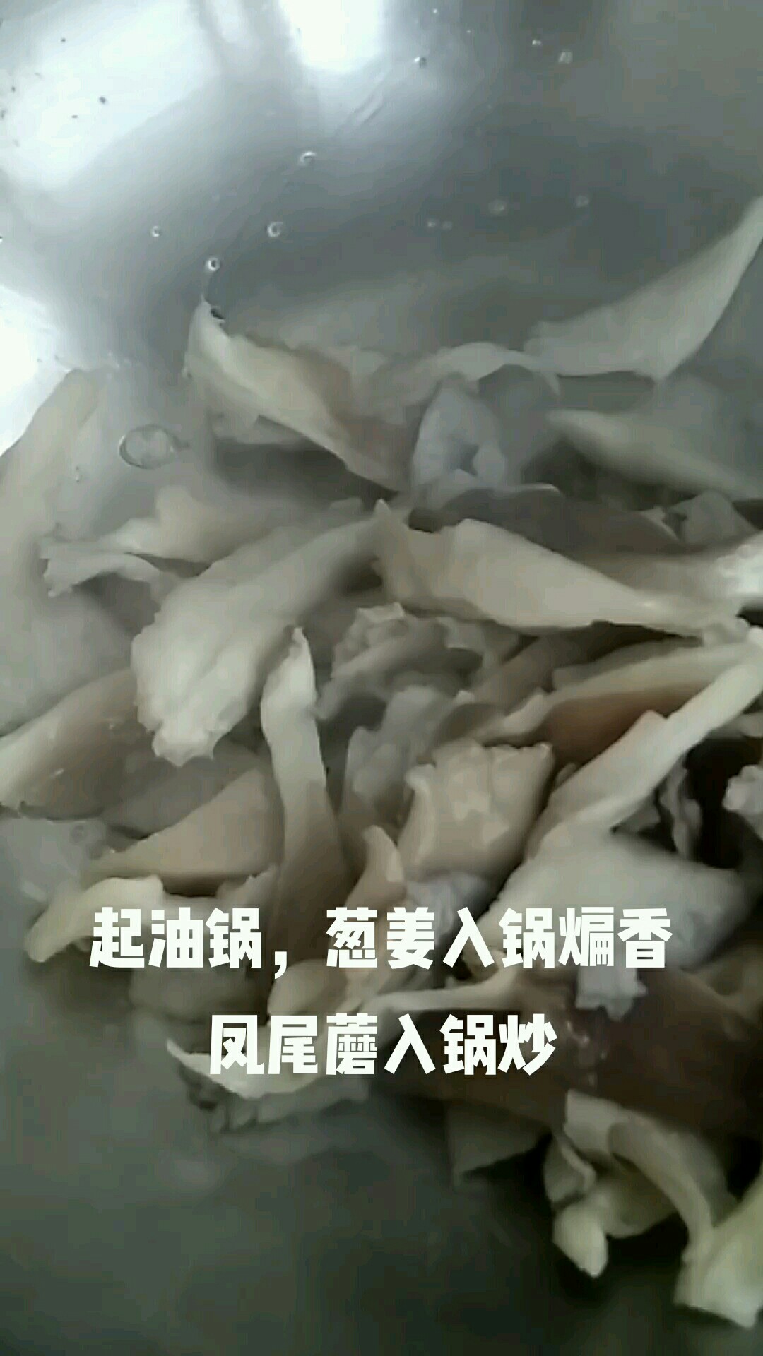 雞蛋炒鳳尾蘑的做法-咸鮮味炒菜譜